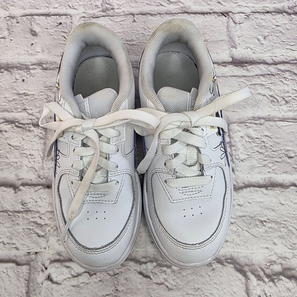 Girls Shoes Custom Converse All Star Youth High-Tops LUCIA Sz 2 & Puma Sz 2C - Picture 9 of 11